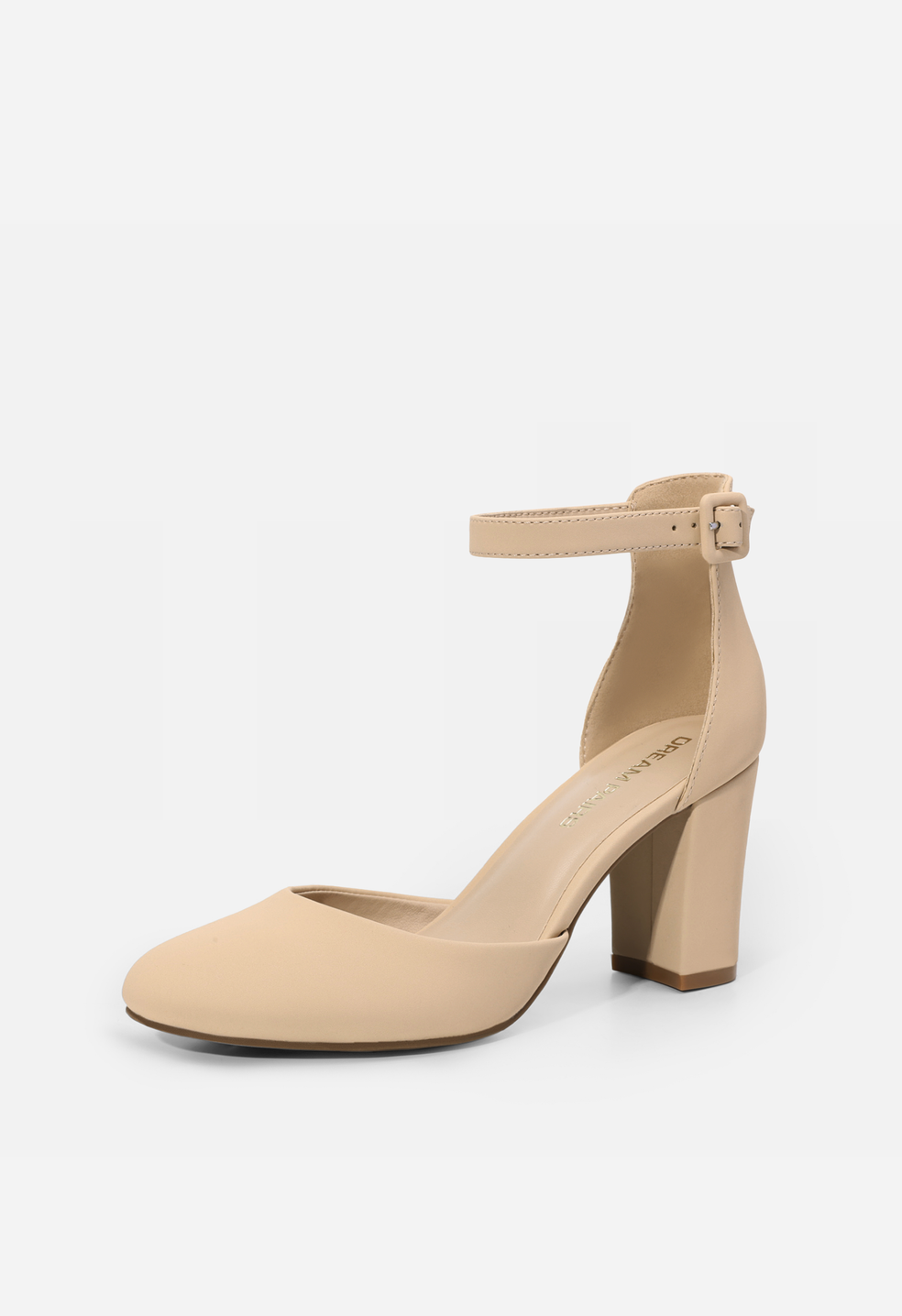 Zapatos de salón de tacón ancho de mujer