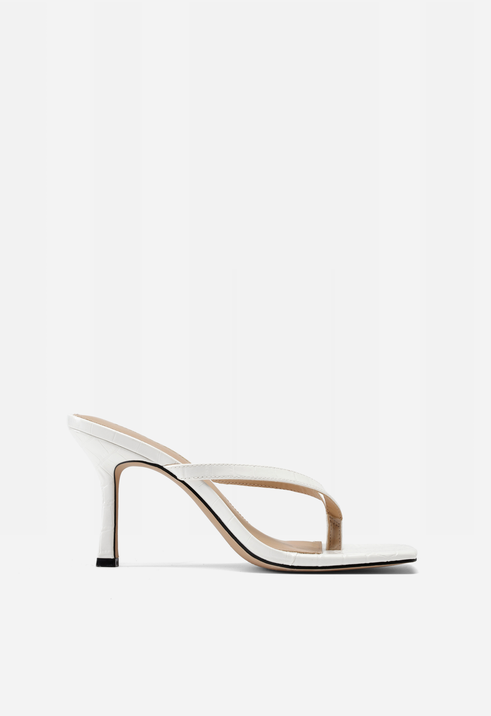 Sandalias de dedo con puntera cuadrada