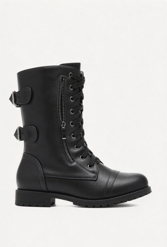 Botas militares utilitarias de media caña