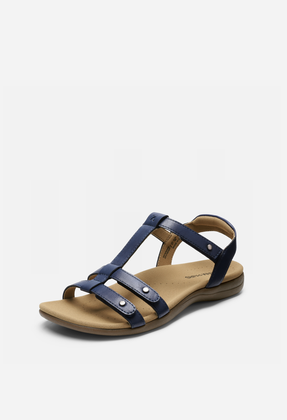 Sandalias planas con tiras ajustables de mujer