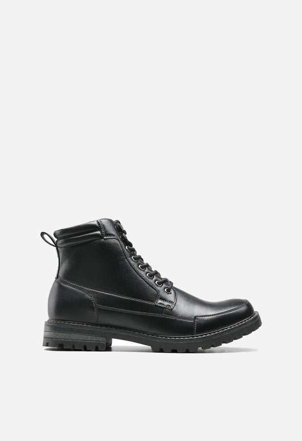 Botas militares moteras con cordones de hombre