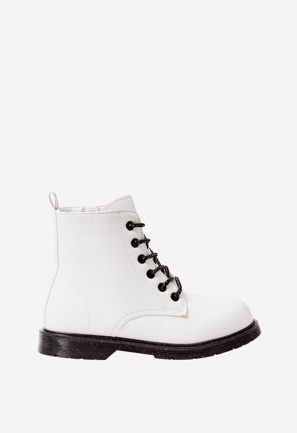 Botas de suela tractor con purpurina infantil