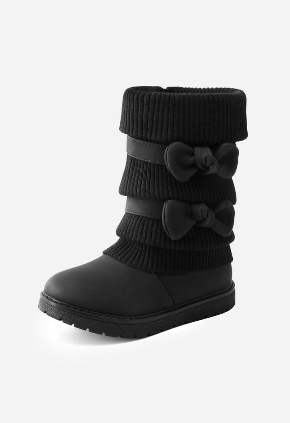 Botas de nieve de media caña con forro de pelo sintético infantil