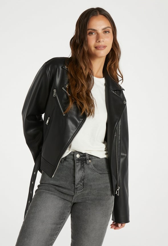 Chaqueta de piel sintética