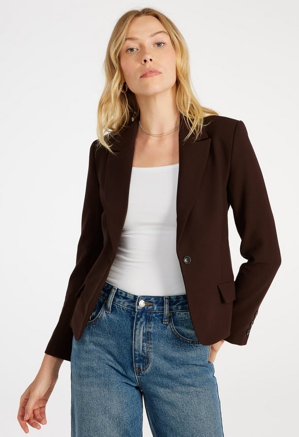 Blazer corto ajustado
