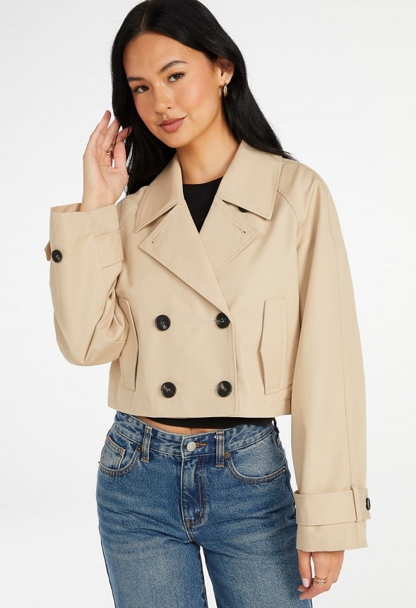 Chaqueta trench corta