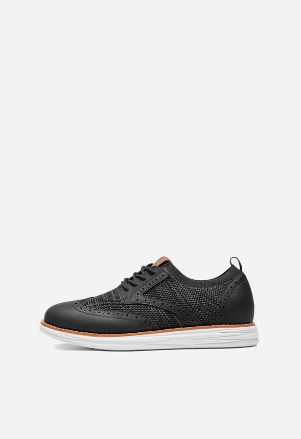 Zapatillas Oxford de malla con puntera perforada de hombre
