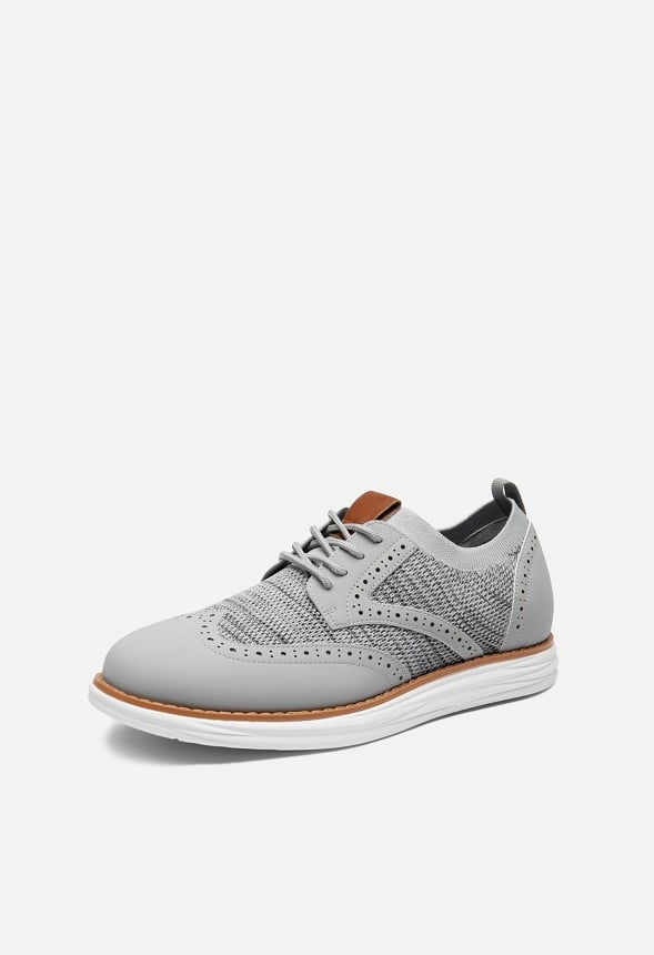 Zapatillas Oxford de malla con puntera perforada de hombre