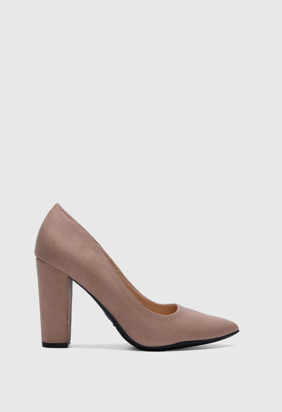 Zapatos de tacón ancho y alto de mujer