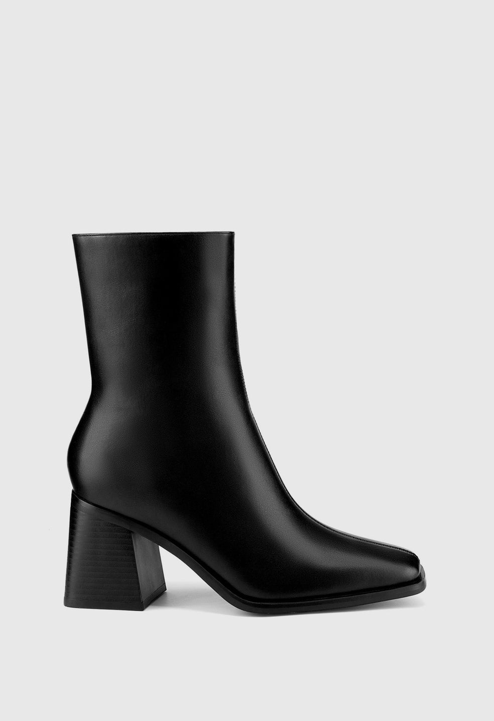 Botines de puntera cuadrada de mujer