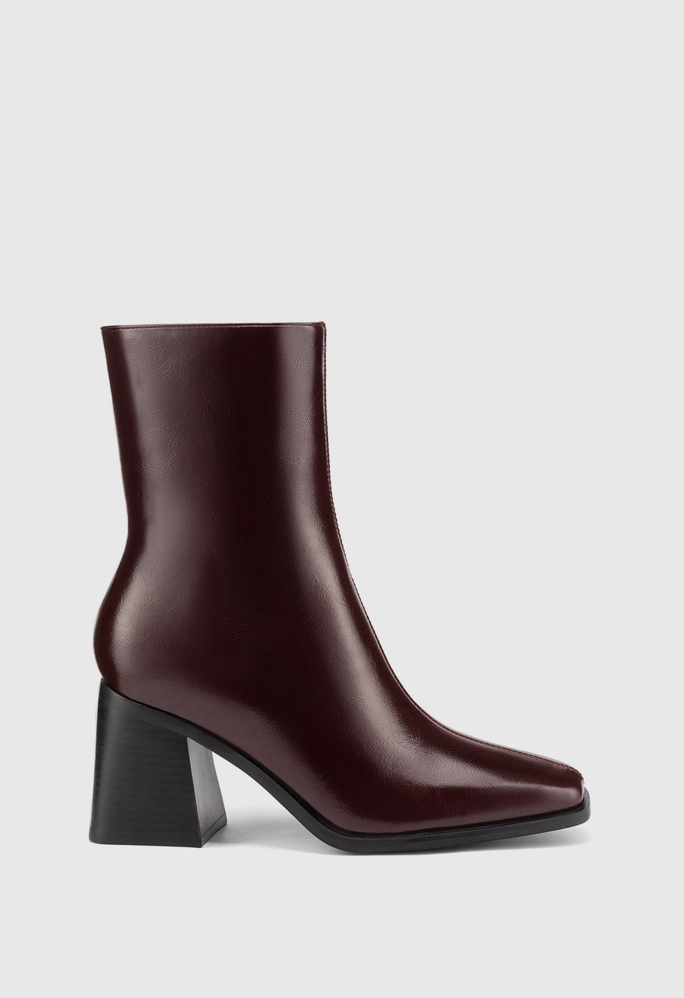 Botines de puntera cuadrada de mujer