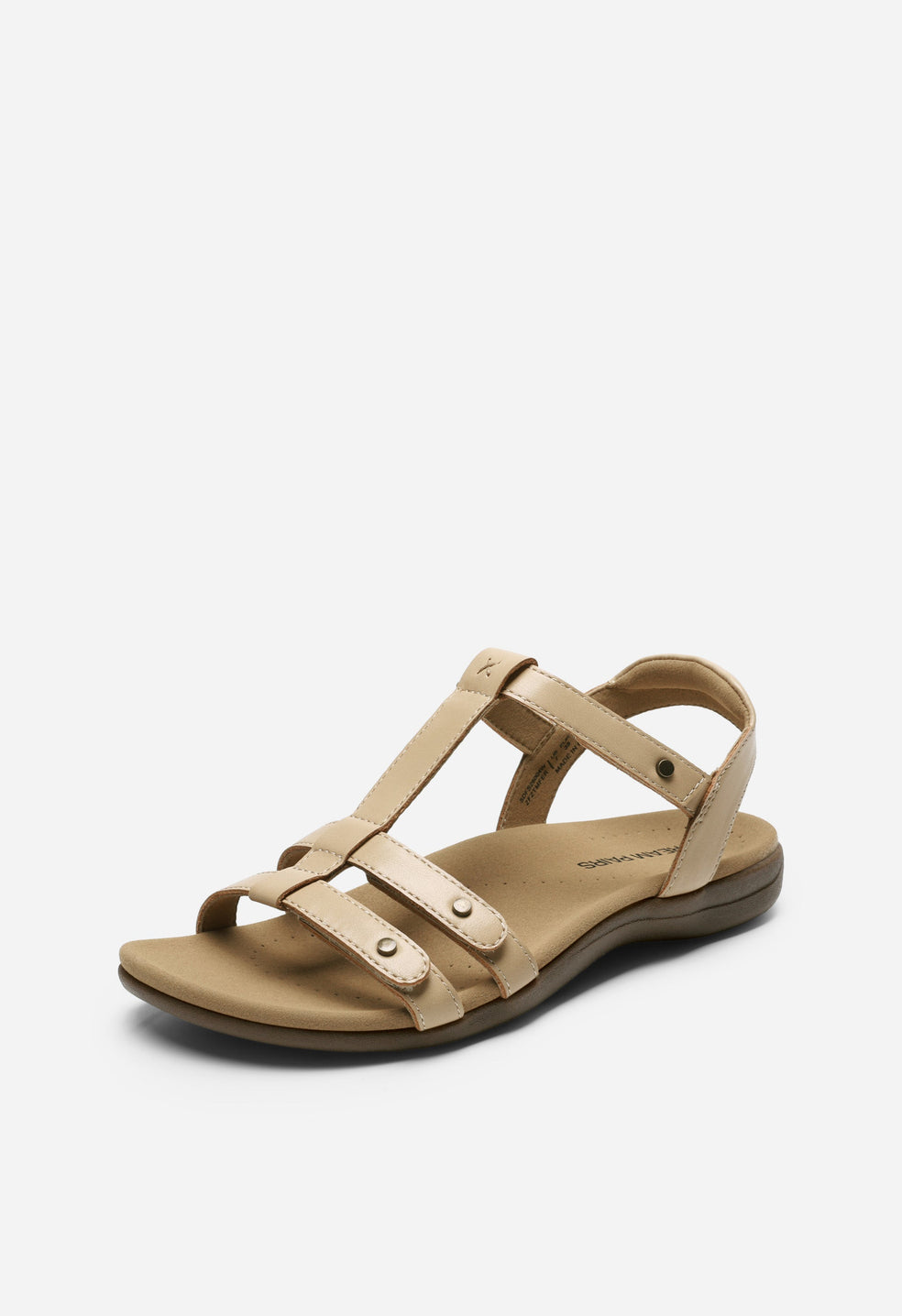 Sandalias planas de tiras ajustables de mujer