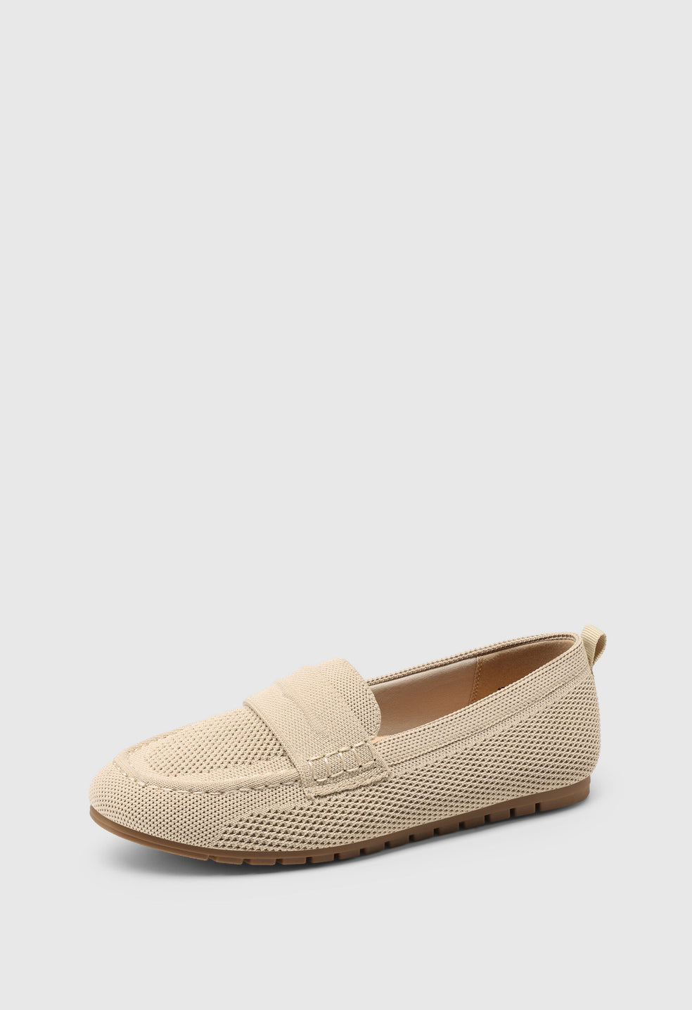 Mocasines de punto cómodos de mujer