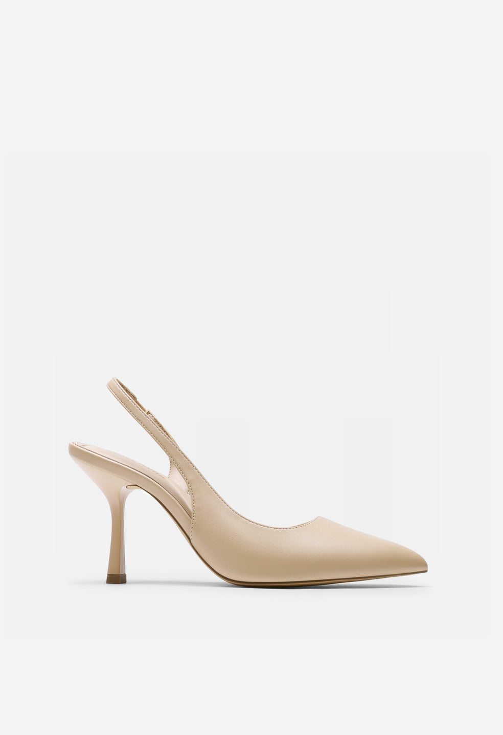 Zapatos de salón destalonados de aguja y punta afilada de mujer