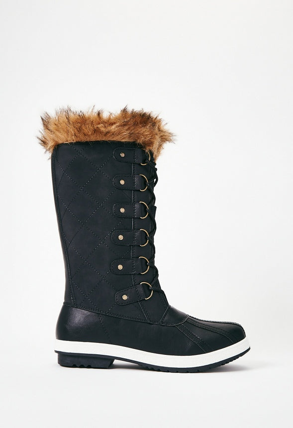 Botas de nieve acolchadas con pelo sintético Marley