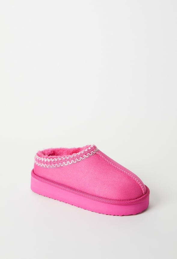 Zapatillas de casa de plataforma con pelo suave infantil