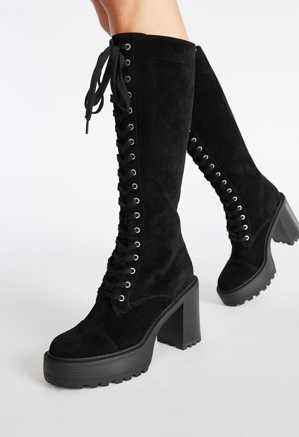 Botas de tacón con cordones Kitt