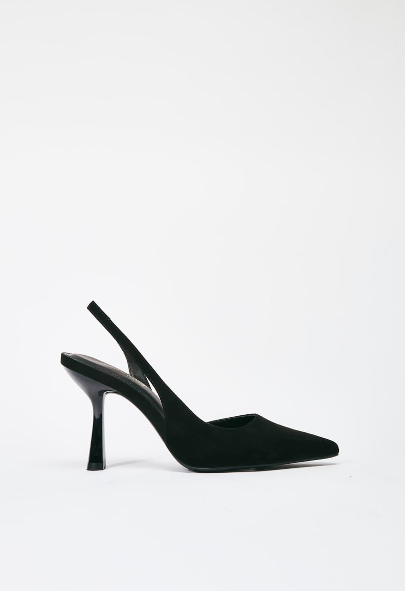 Zapatos de salón destalonados con tacón acampanado Brit