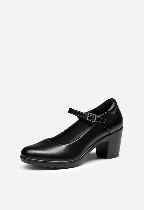 Zapatos de salón de tacón ancho bajo Edena