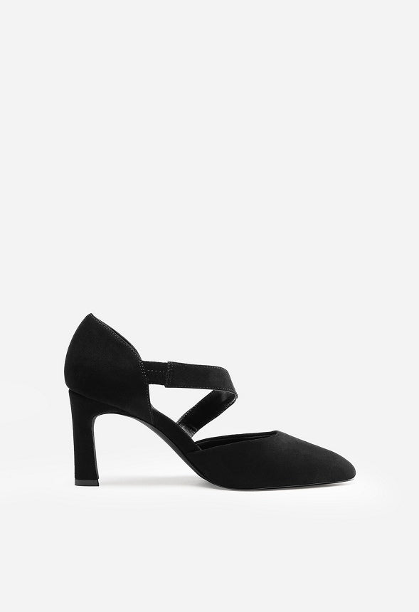 Zapatos de salón destalonados de puntera en pico de mujer