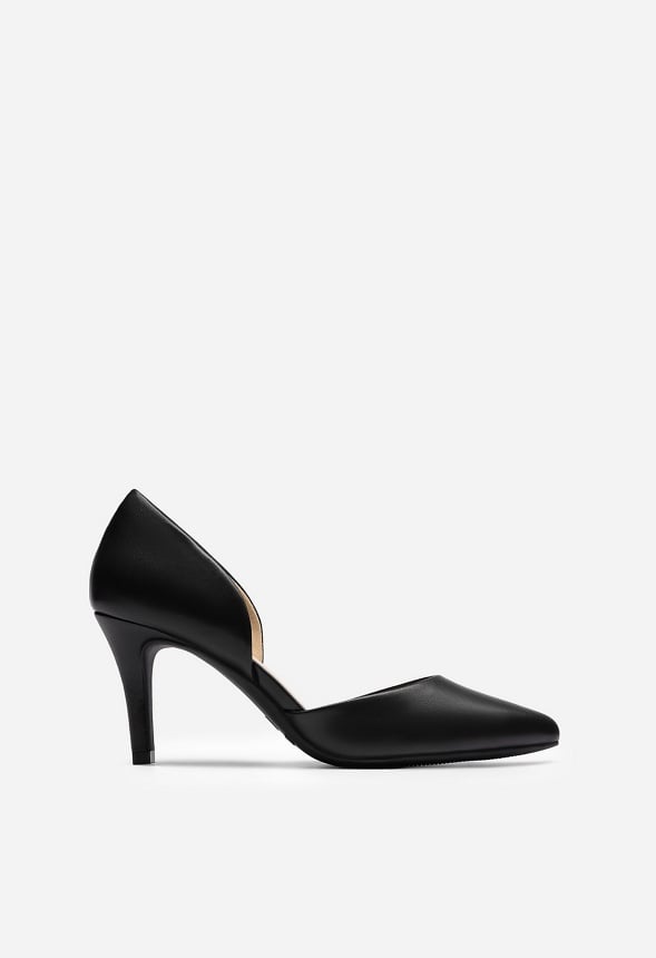 Zapatos de salón sin cierre de punta afilada