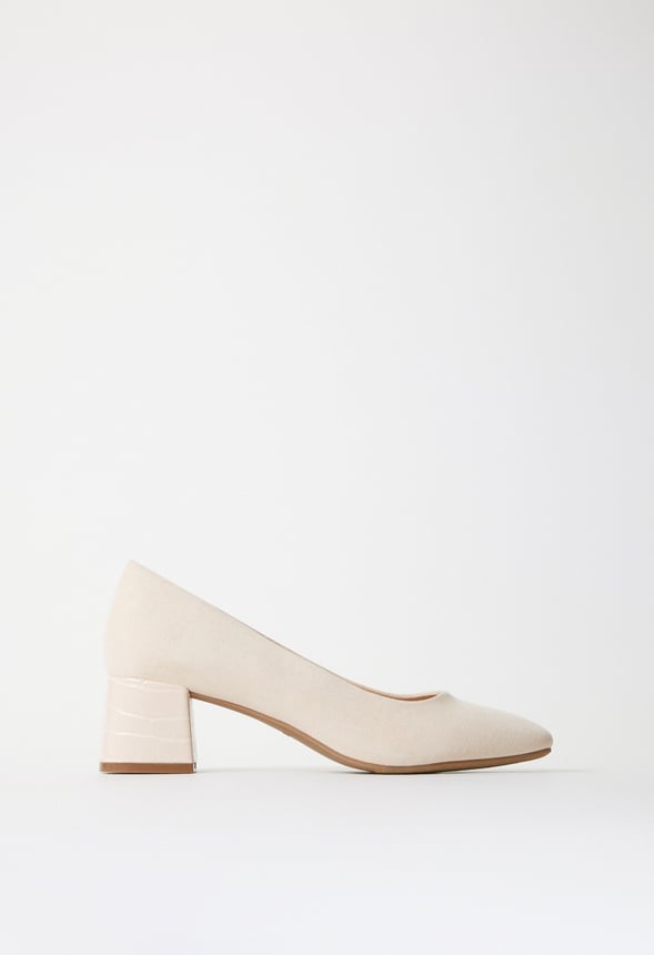 Zapatos de salón de tacón ancho Amara