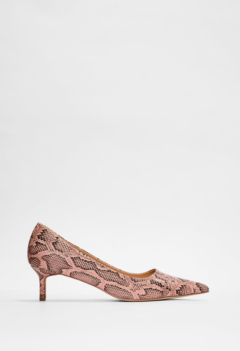 Zapatos de salón de tacón bajo Camille
