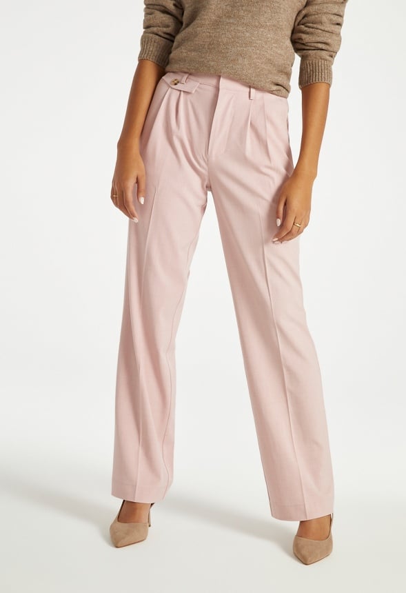Pantalones rectos largos
