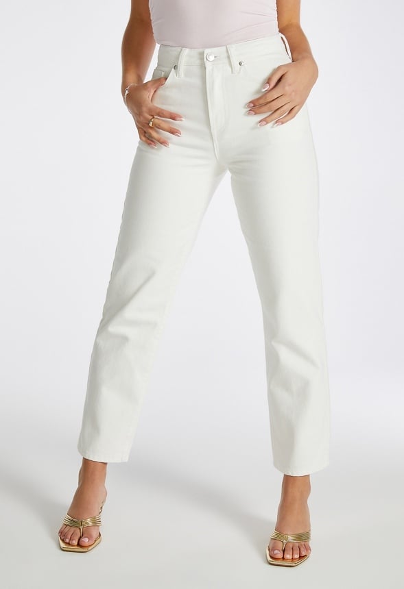 Vaqueros slim cropped de talle alto Jack
