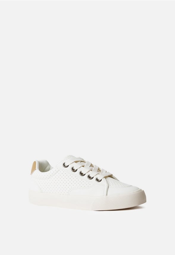 Zapatillas de pista de piel sintética con cordones infantil