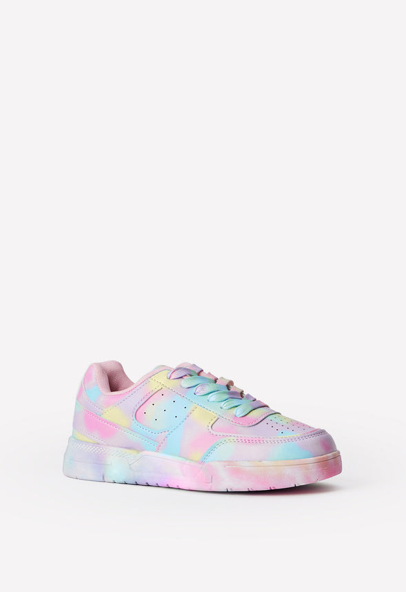 Zapatillas patchwork con estampado de mármol infantil