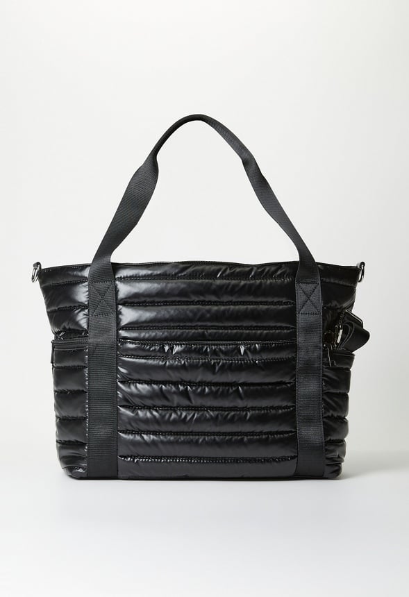 Bolso tote acolchado de nailon