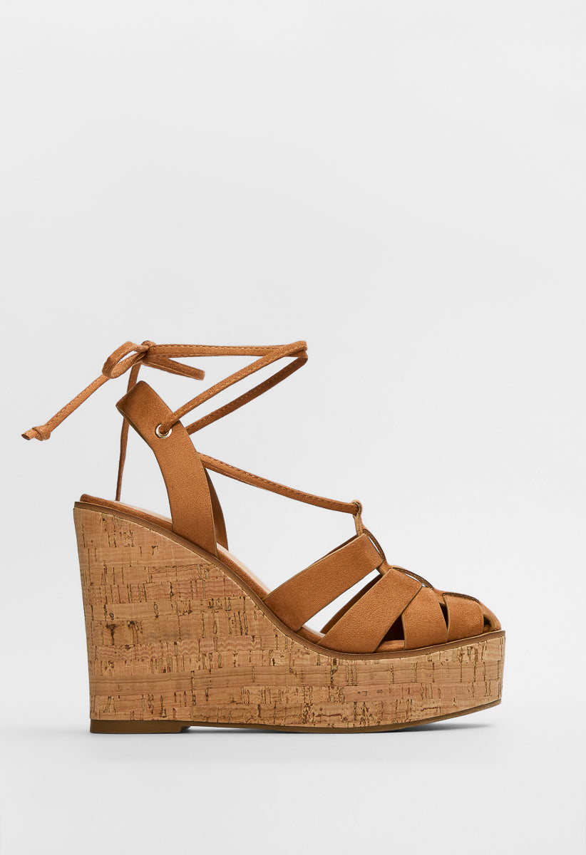 Sandalias de cuña con plataforma Stella