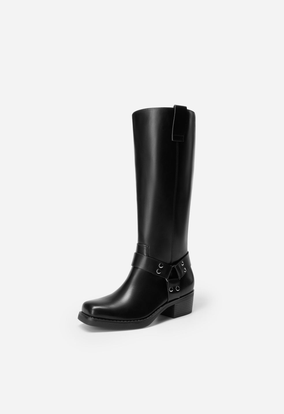 Botas moteras retro punk de mujer