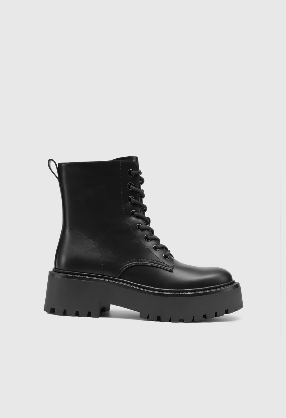 Botines militares de plataforma de mujer