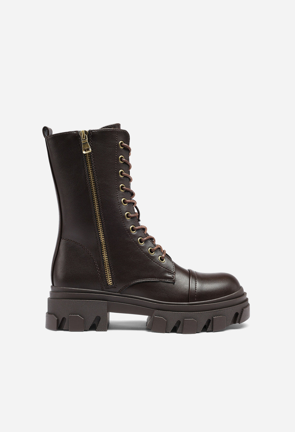 Botas militares de caña media de mujer