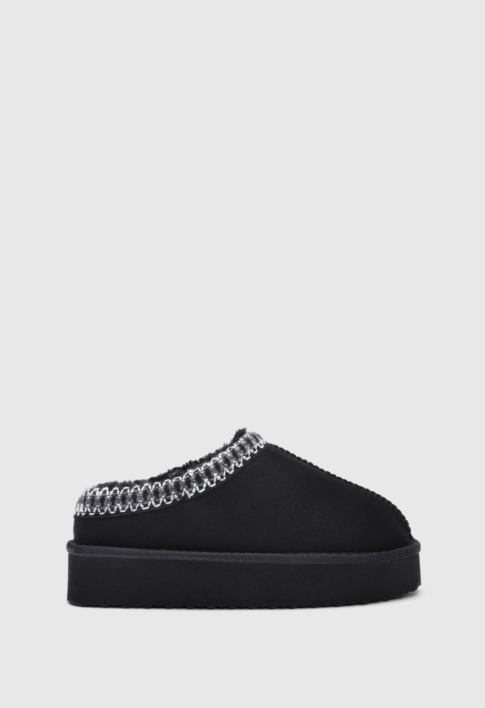 Zapatillas de casa de plataforma con pelo suave infantil