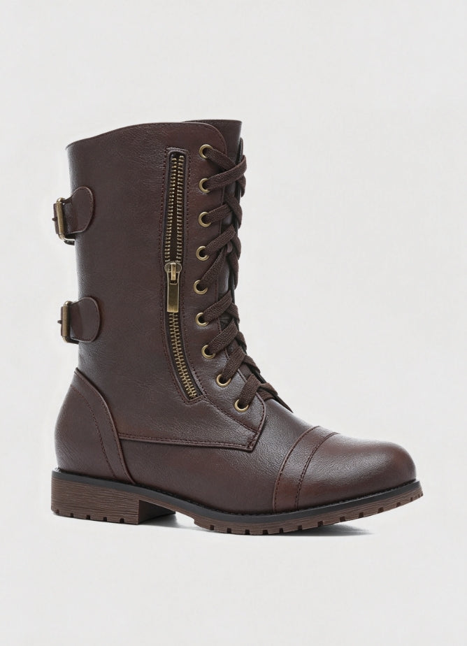 Botas militares utilitarias de media caña