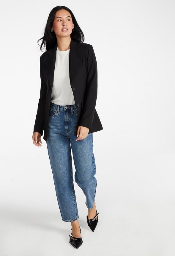 Blazer entallado urbano